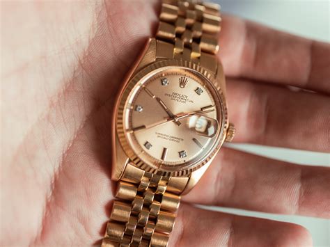 rose gold datejust 1601